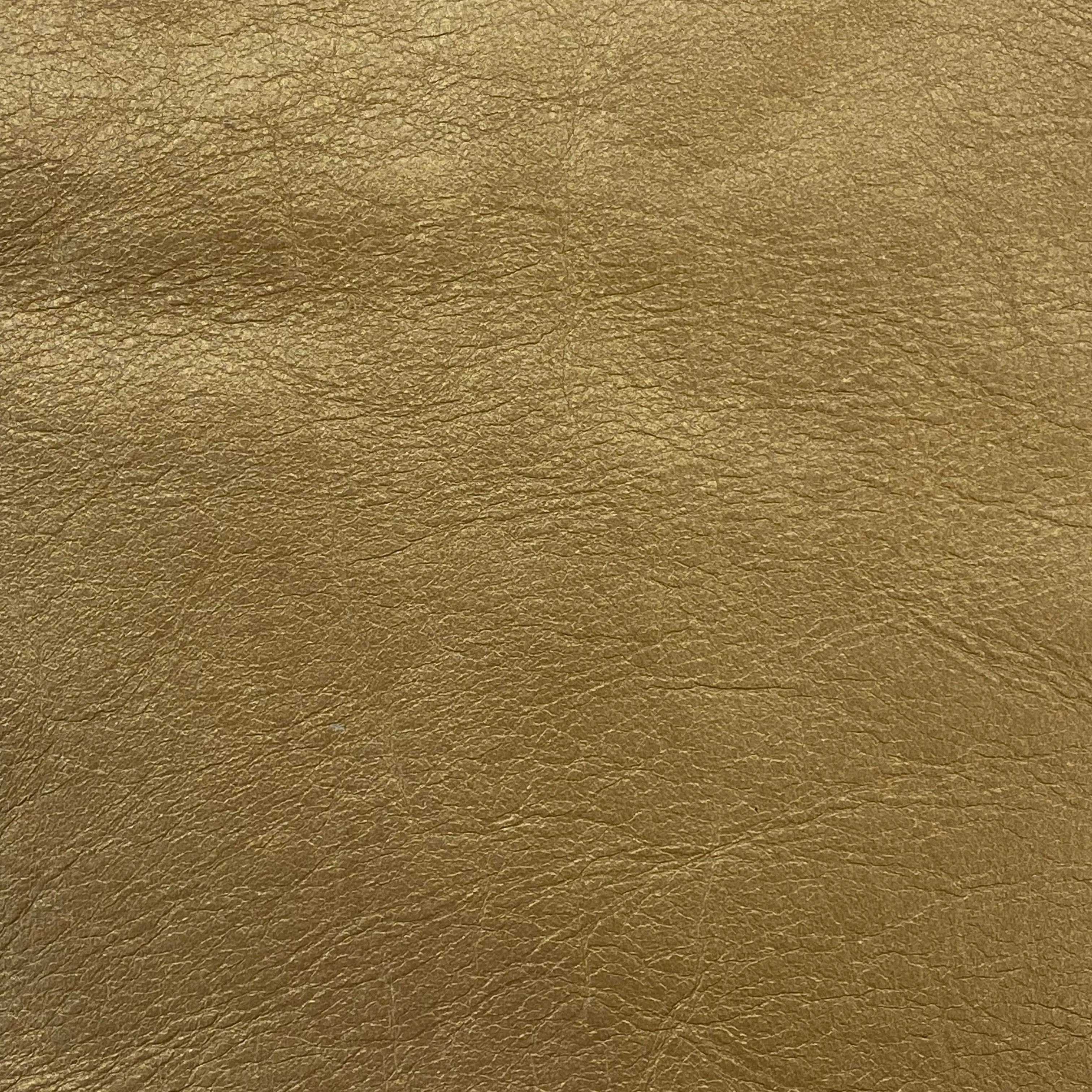 3oz (1.4mm) Metallic Cow Leather- Pale Gold (per square foot)