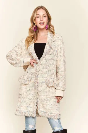 Adora Tweed Sweater Cardigan