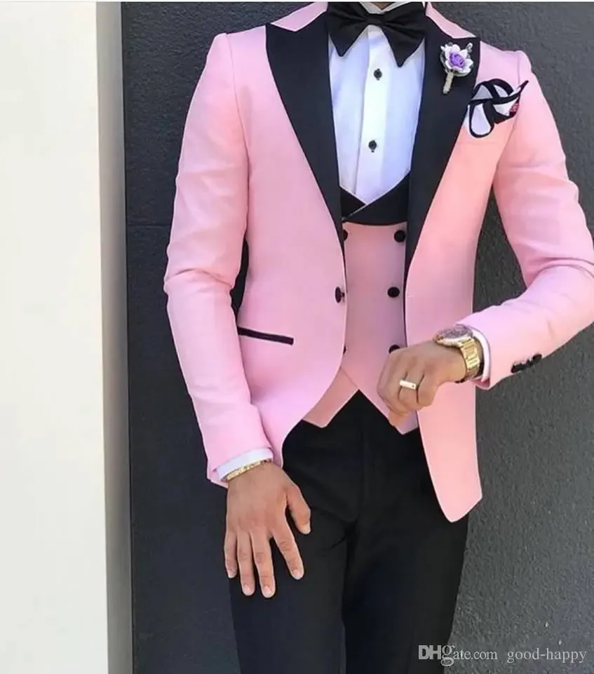 Aidase Men Suit Fashion Formal Business Slim Fit 3 Pieces White Blazers Burgundy Pants Men's  Wedding Male Set Groom Suit