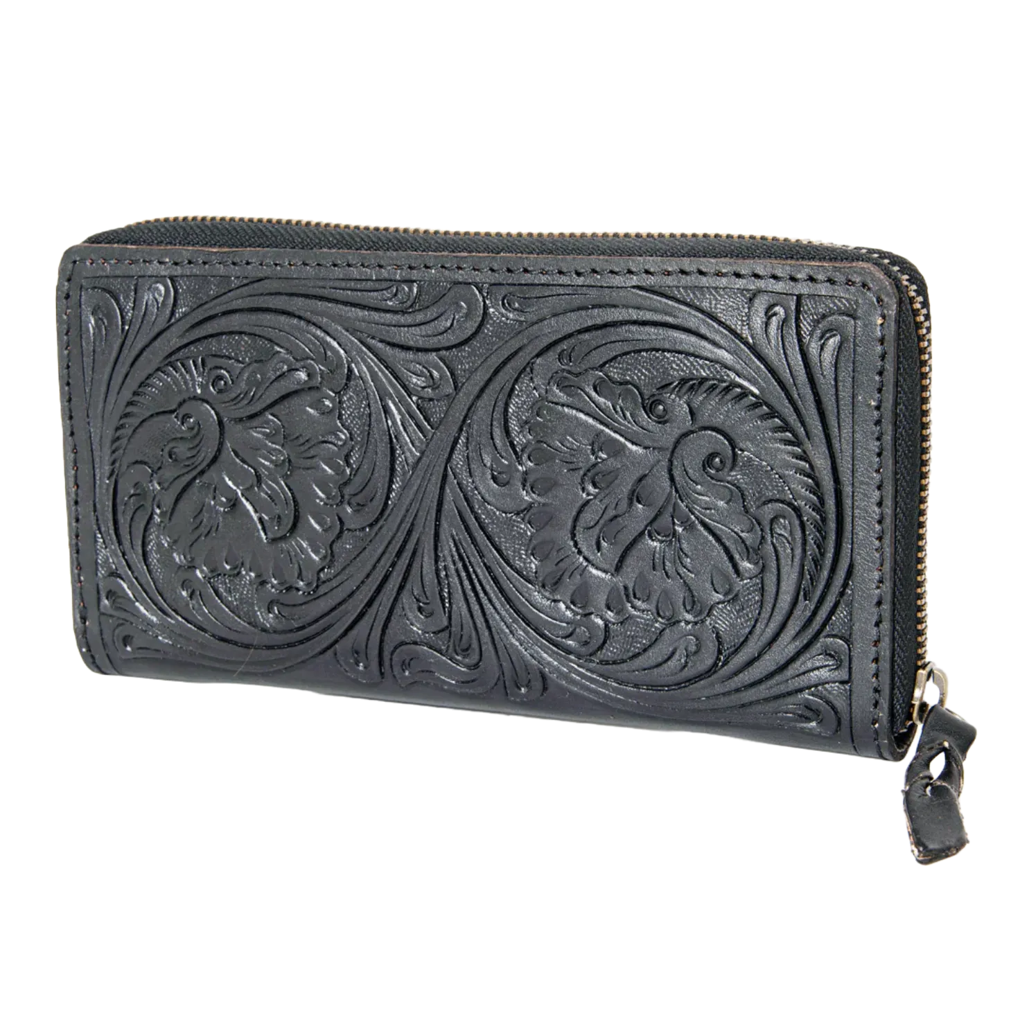 American Darling® Floral Embossed Black Wallet ADBGZ731D