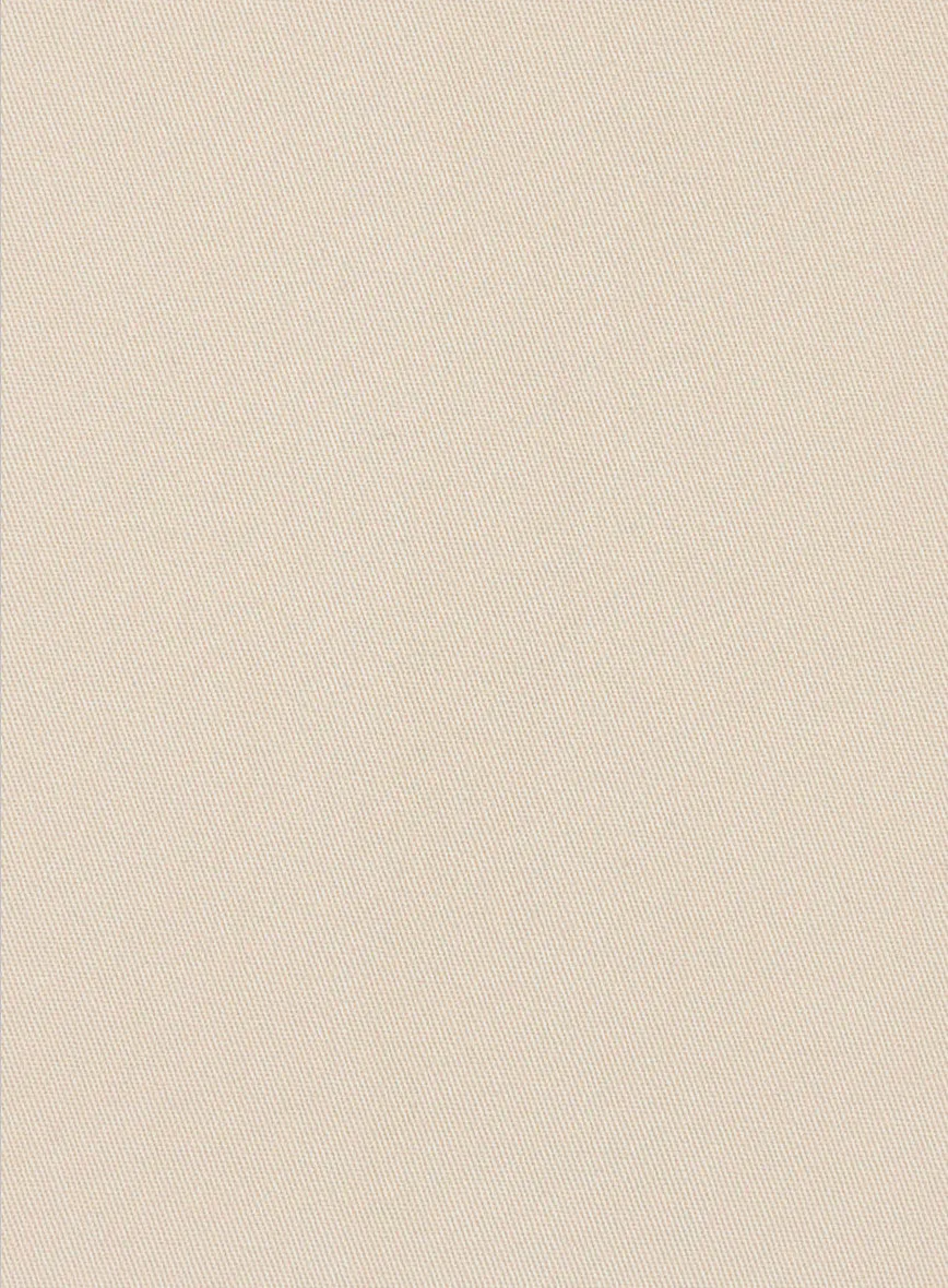 Beige Cotton Power Stretch Chino Jacket