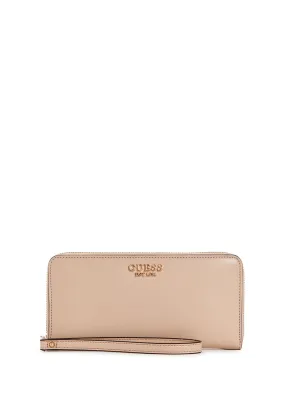 Beige Laurel Large Wallet