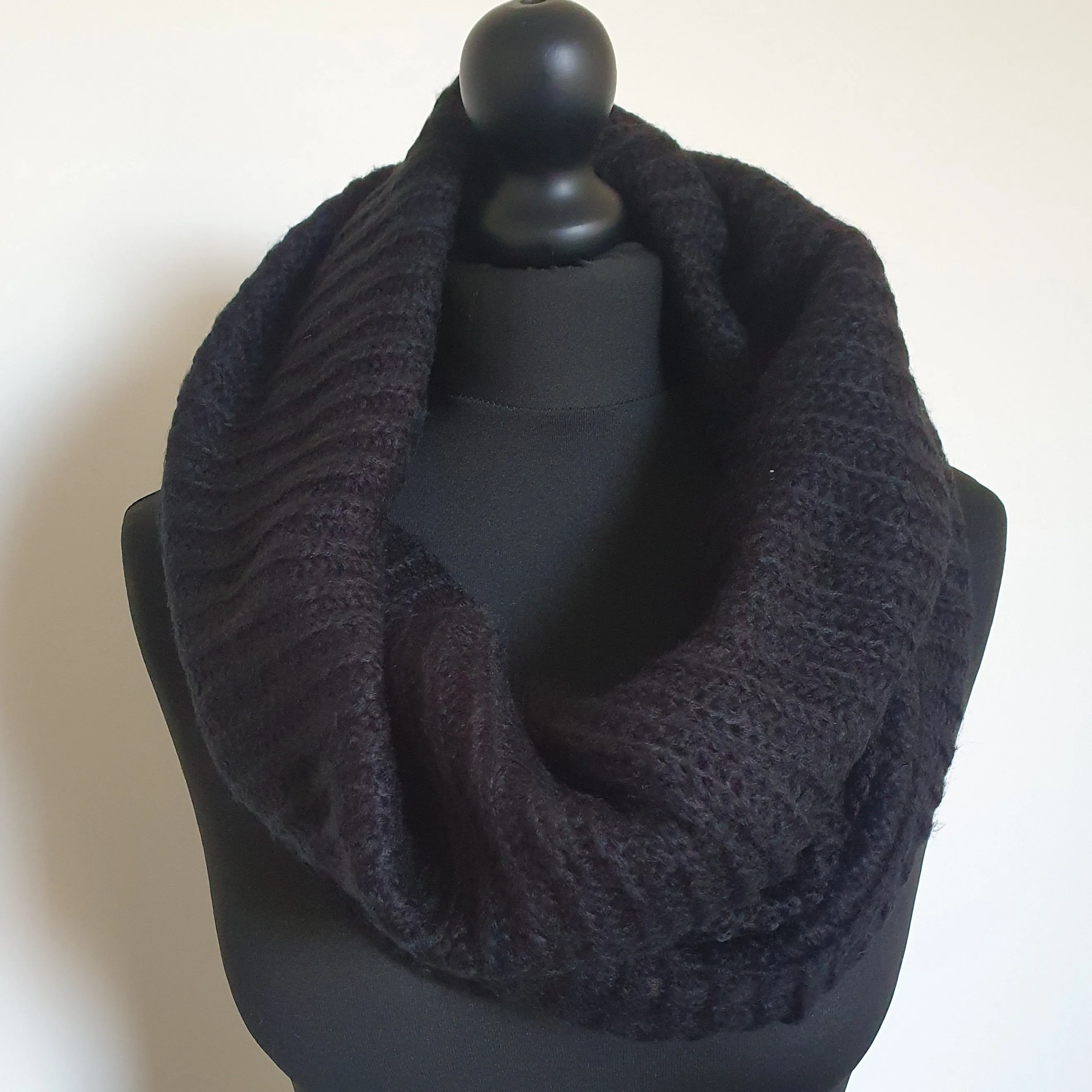 Black Infinity Scarf