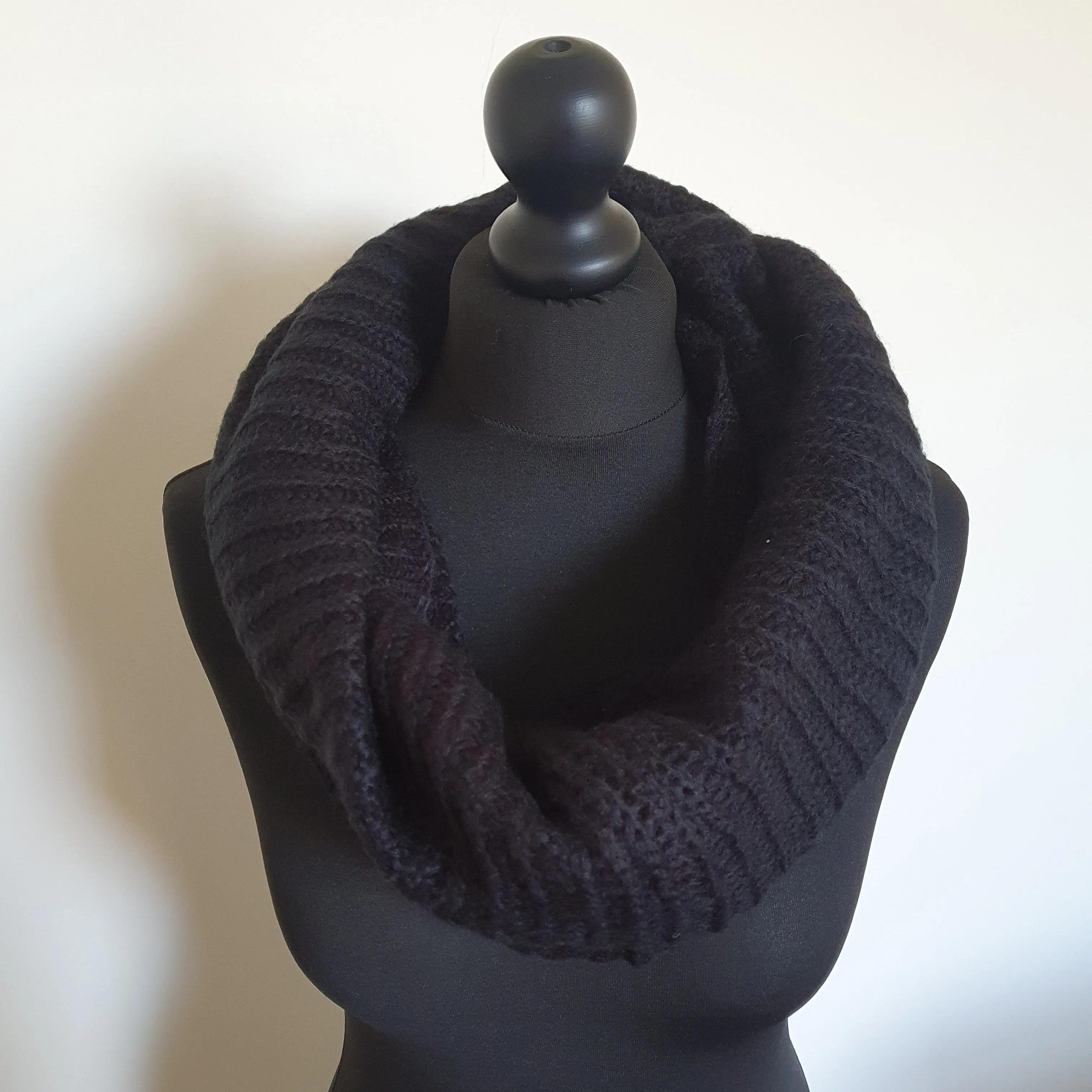 Black Infinity Scarf
