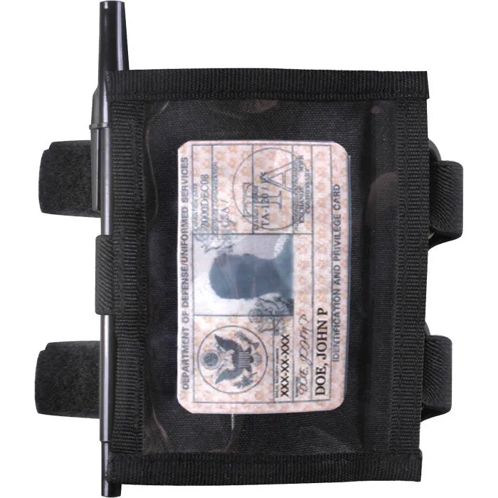 Black - Military Armband ID Holder
