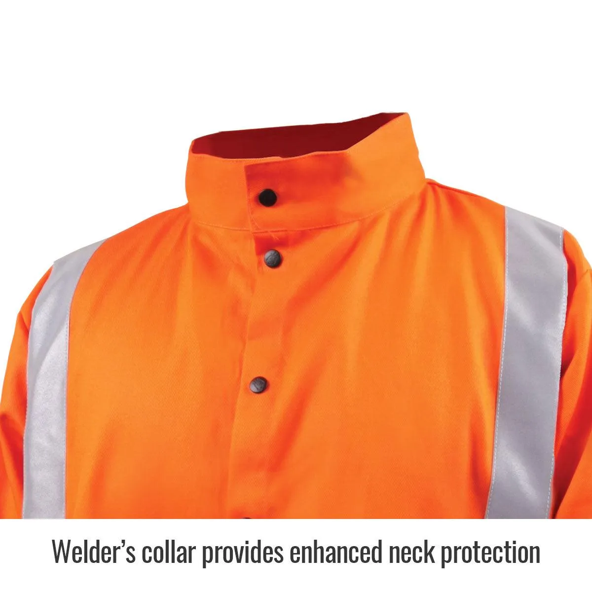 Black Stallion FR Cotton Jackets w/ Reflect Tape Orange - JF1012-OR