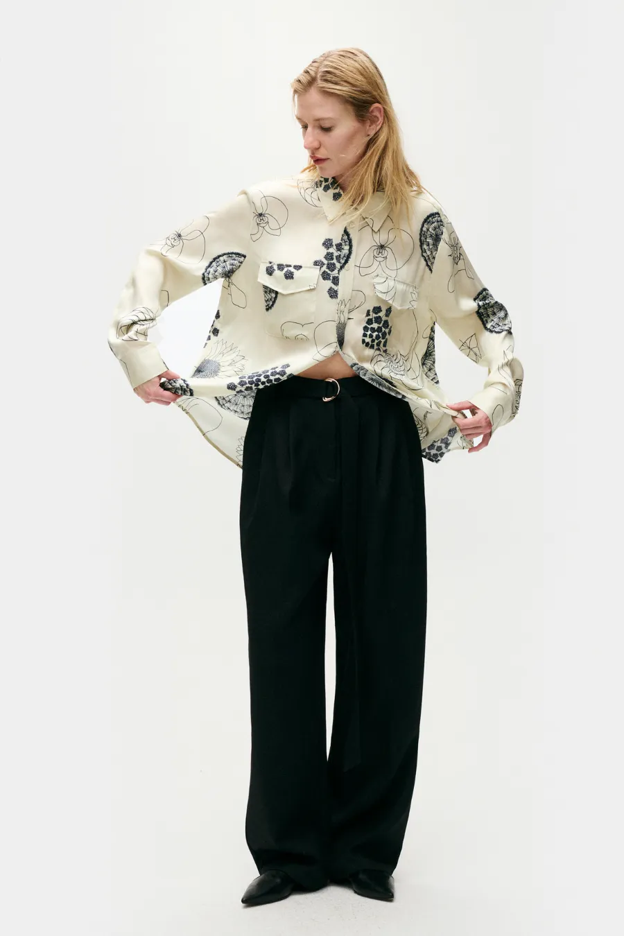 Boyfriend Shirt Fibonacci Off-White