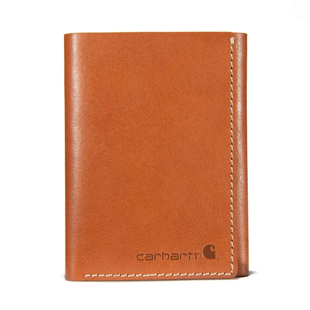 Carhartt B00002 Trifold, Durable Wallets for Men, Available in Leather and Canvas Styles