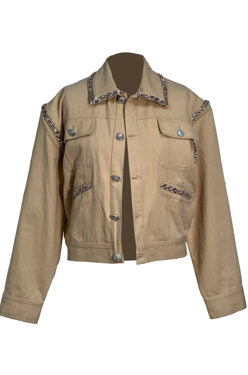 COSMOPOLITA  VEST JACKET KAKI