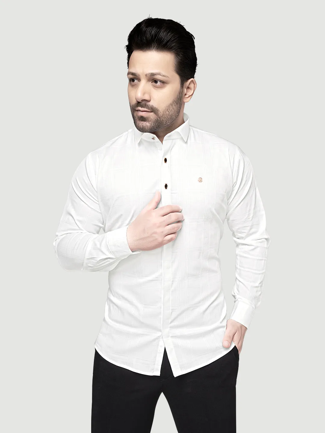 Designer Shirt with Collar Accessories
