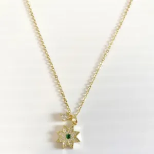 Fashion Accessories - Gold Gem Necklace
