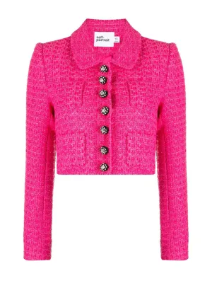 Fuchsia Boucle Jacket
