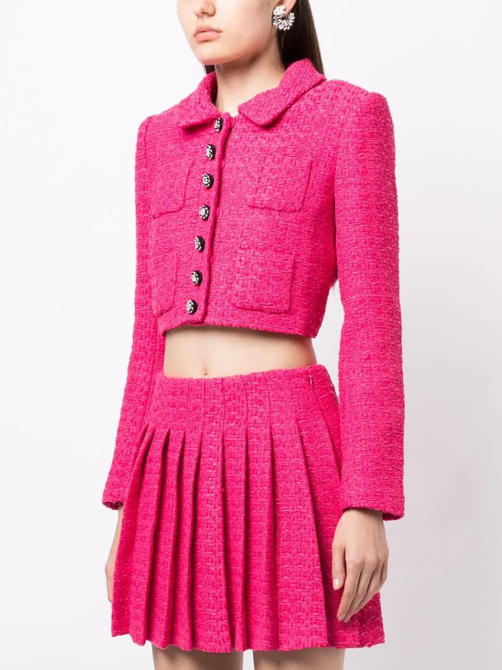 Fuchsia Boucle Jacket
