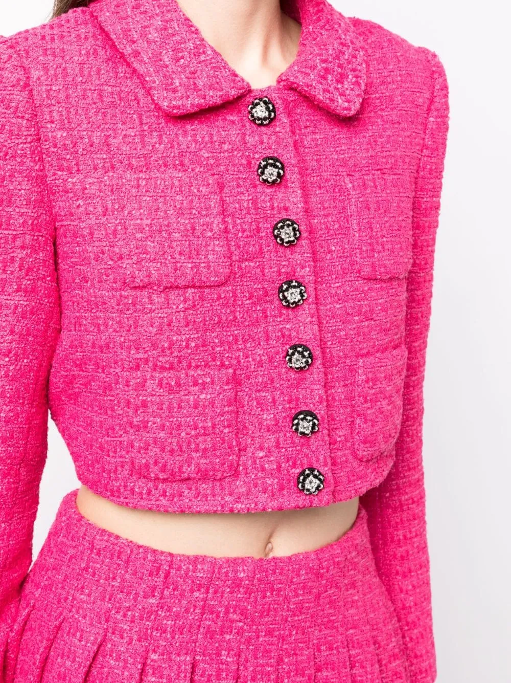 Fuchsia Boucle Jacket