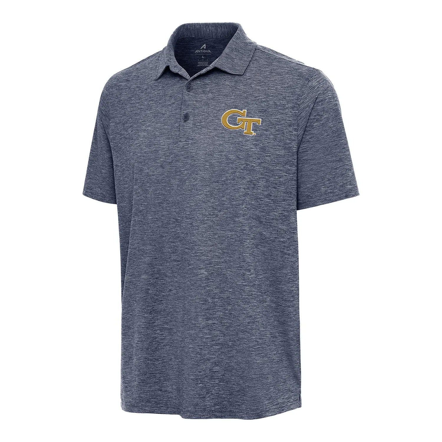 Georgia Tech Yellow Jackets Par 3 Heather Navy Polo