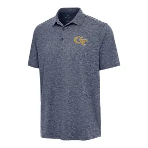 Georgia Tech Yellow Jackets Par 3 Heather Navy Polo
