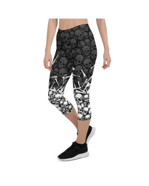 Halloween Bones Capris