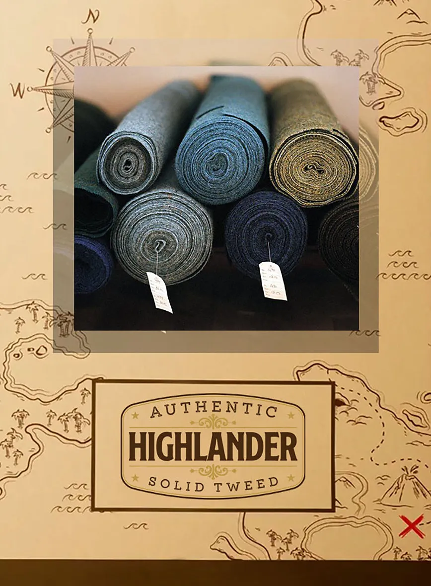 Highlander Gray Herringbone Tweed Jacket