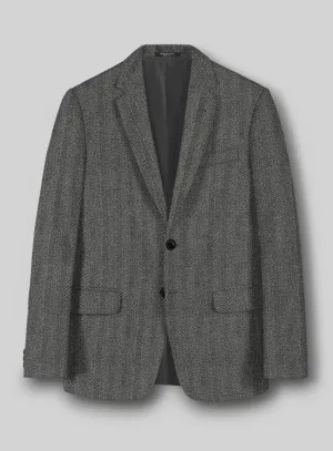 Highlander Gray Herringbone Tweed Jacket