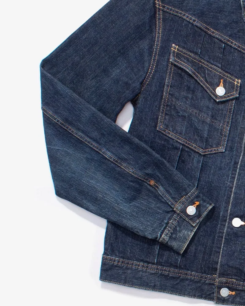 Japanese Repro Denim Jacket, Pherrow's Co, Indigo Blue - 42