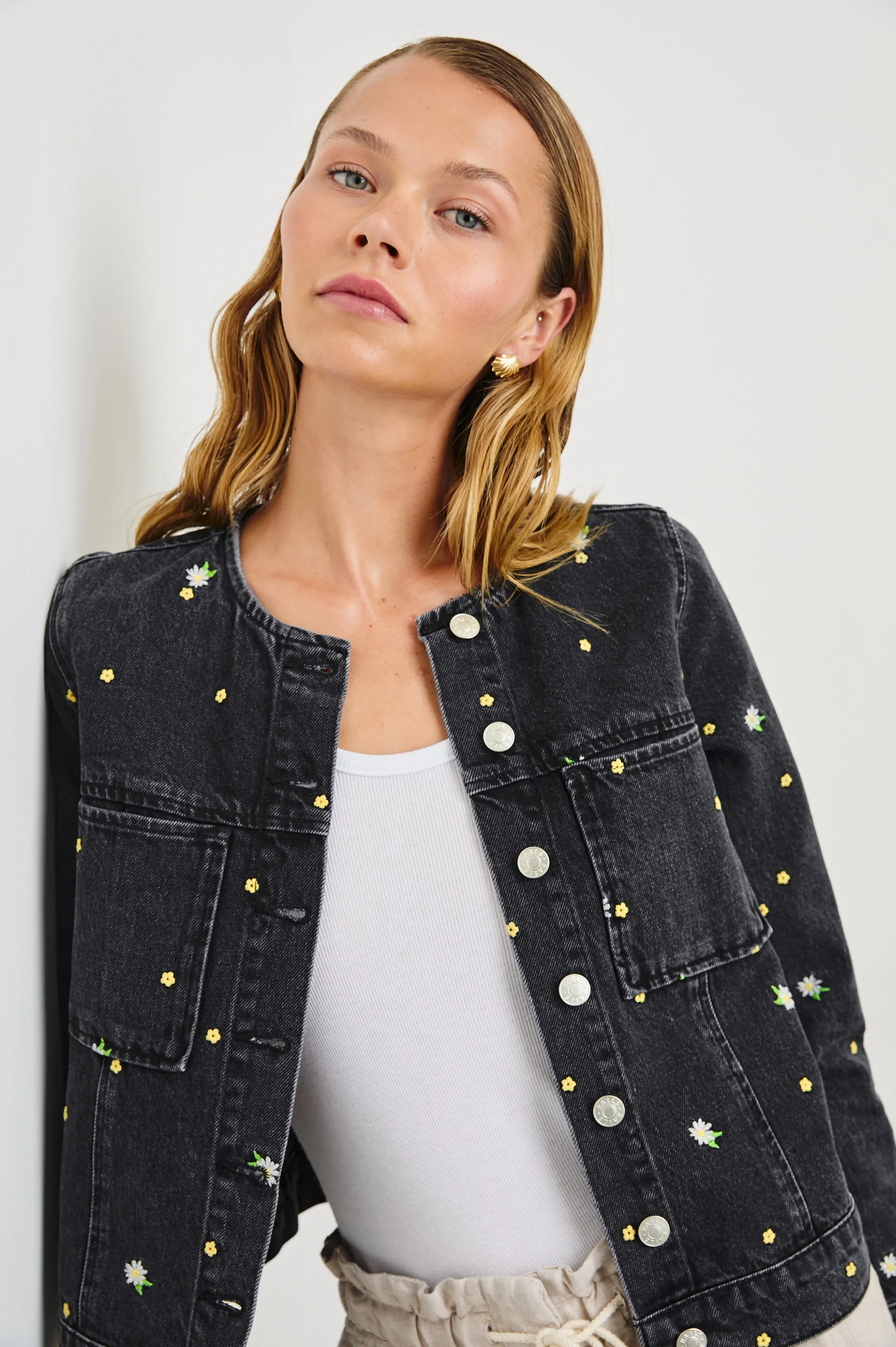 LIDO JACKET - ASH BLACK FLORAL