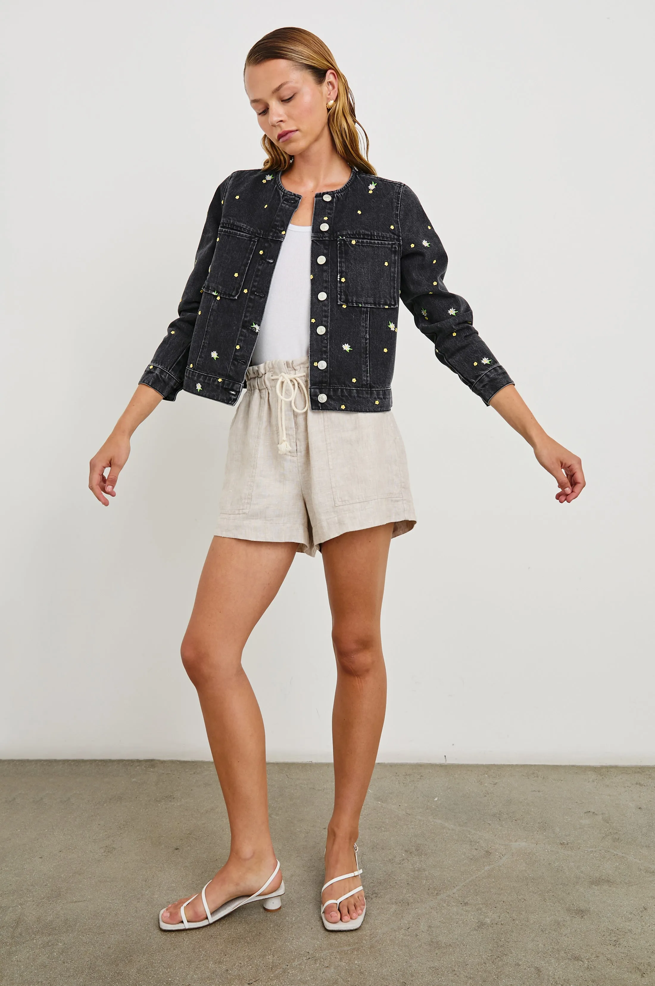 LIDO JACKET - ASH BLACK FLORAL