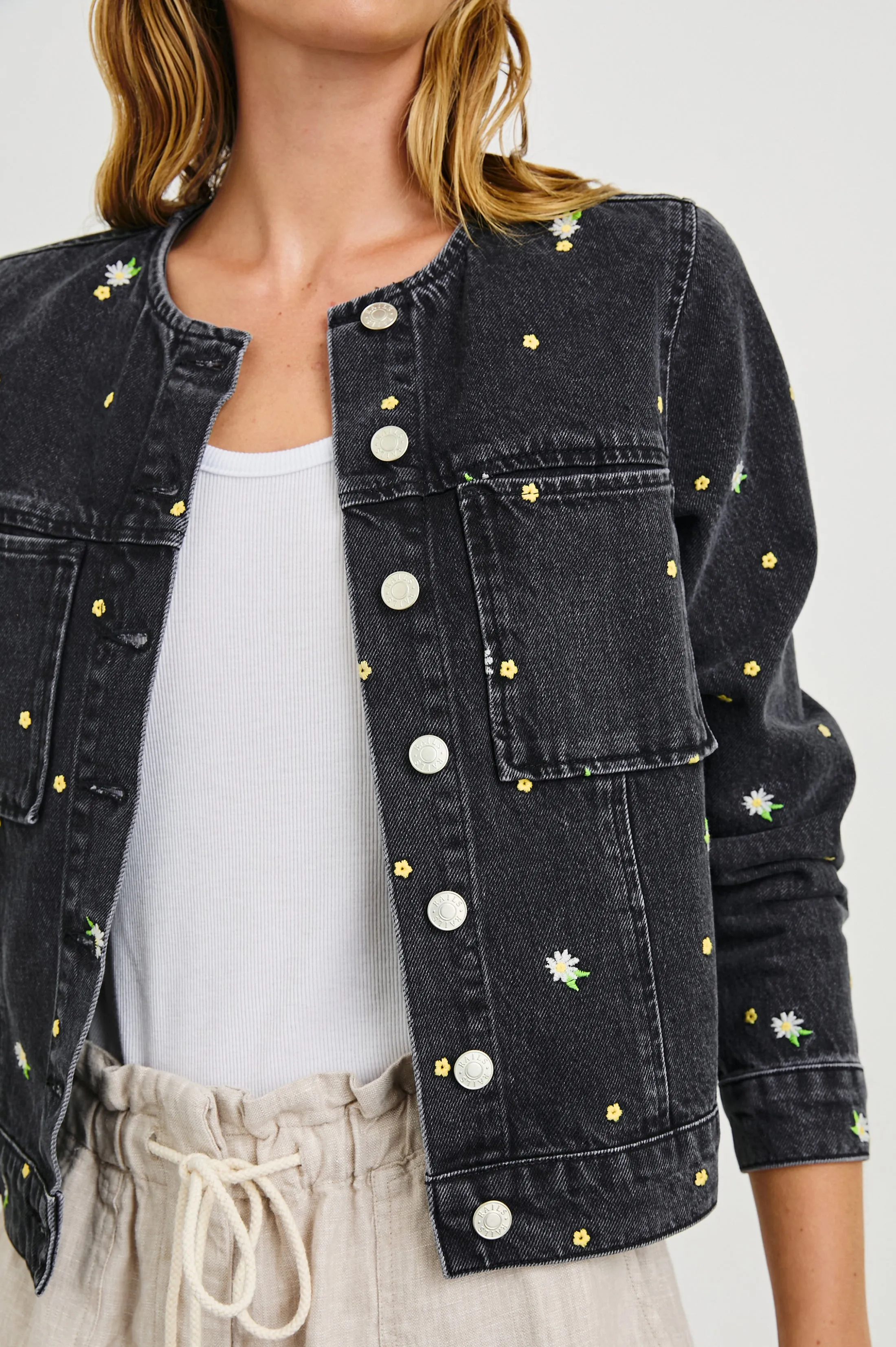 LIDO JACKET - ASH BLACK FLORAL
