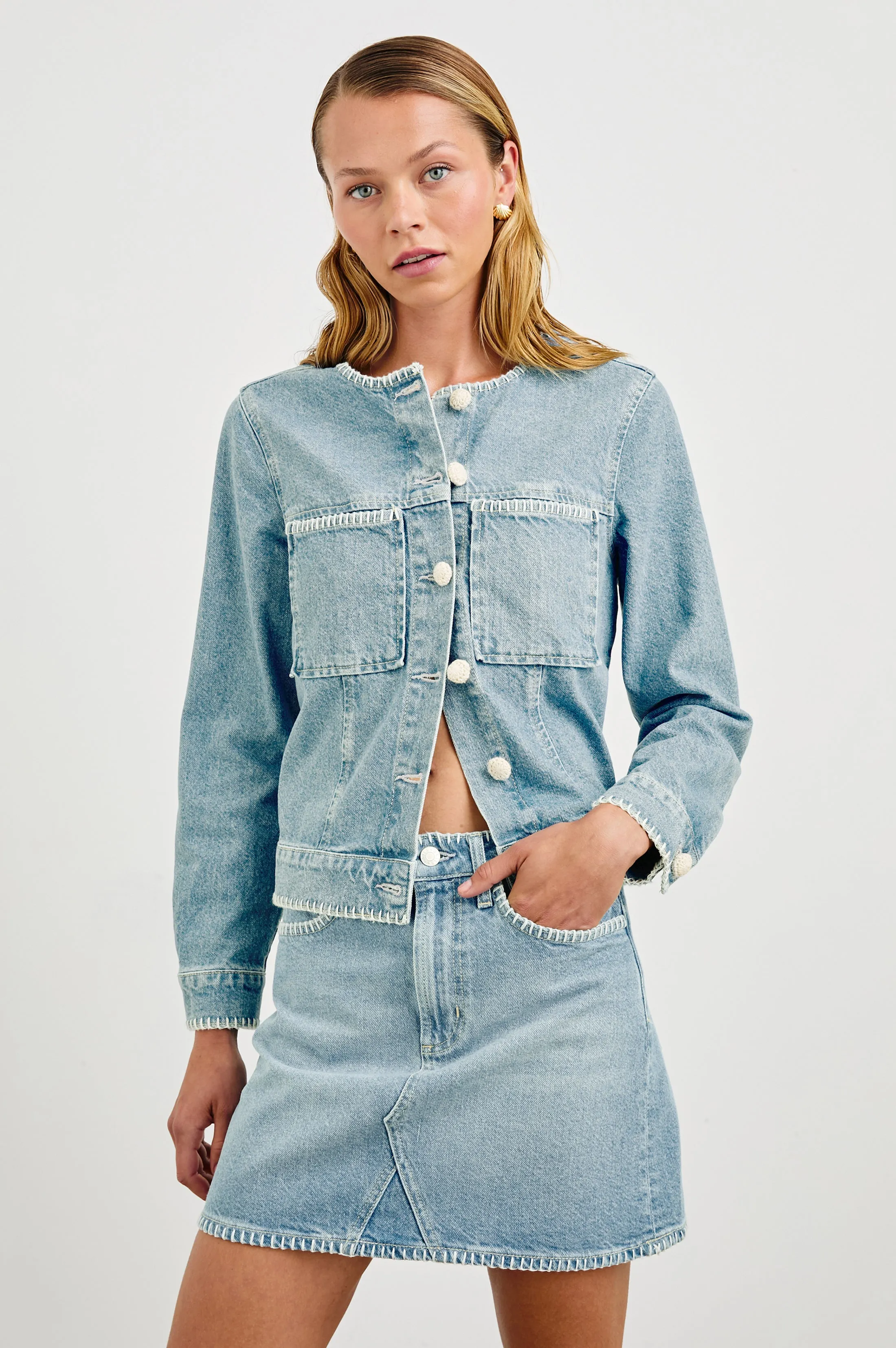 LIDO JACKET - HARBOR BLANKET STITCH