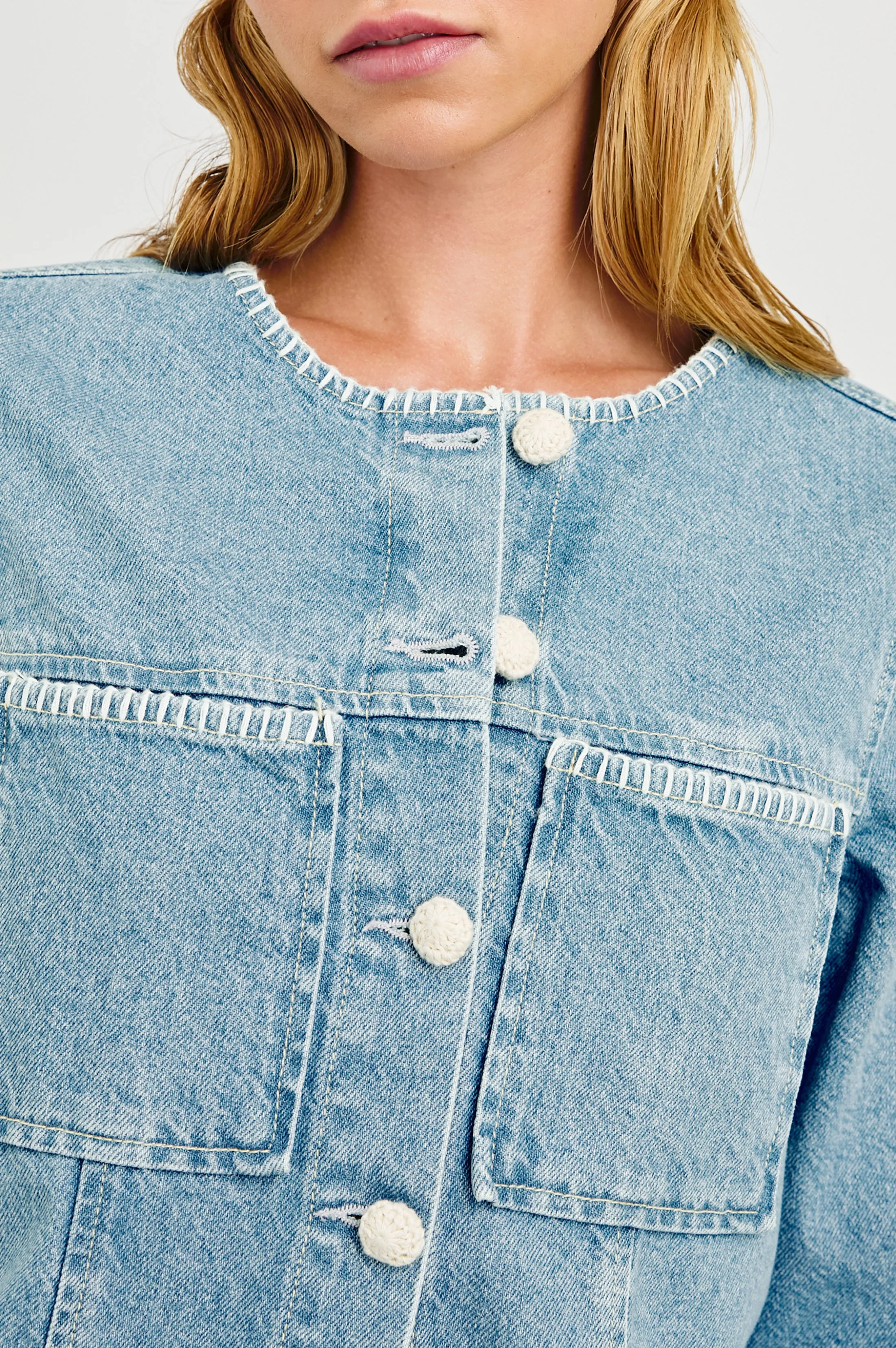 LIDO JACKET - HARBOR BLANKET STITCH