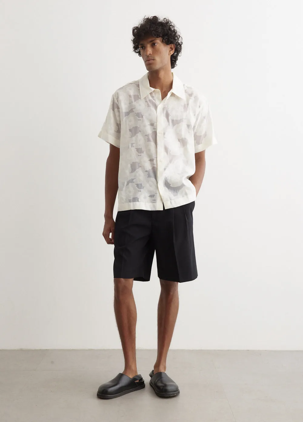 Light Wool Max Gabardine Shorts