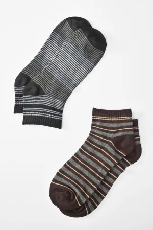 Men's Cotton Classic Anklet Socks - Pack Of 2