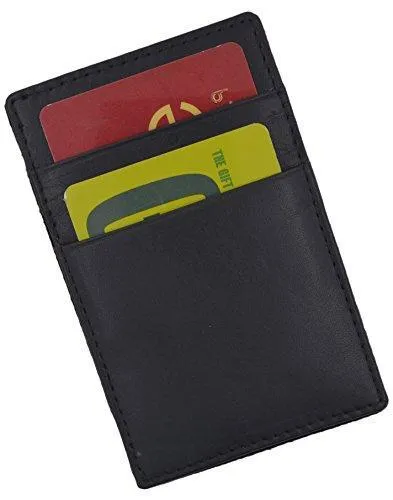 Moga Men's Fashion Magic Money Clip Genuine Leather Minimalistic Slim Wallet (Tan)