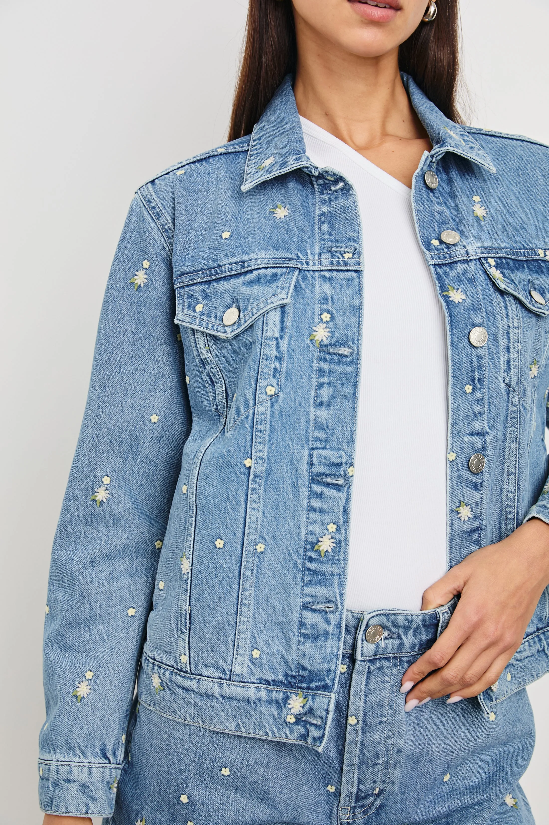 MULHOLLAND JACKET - INDIGO FLORAL