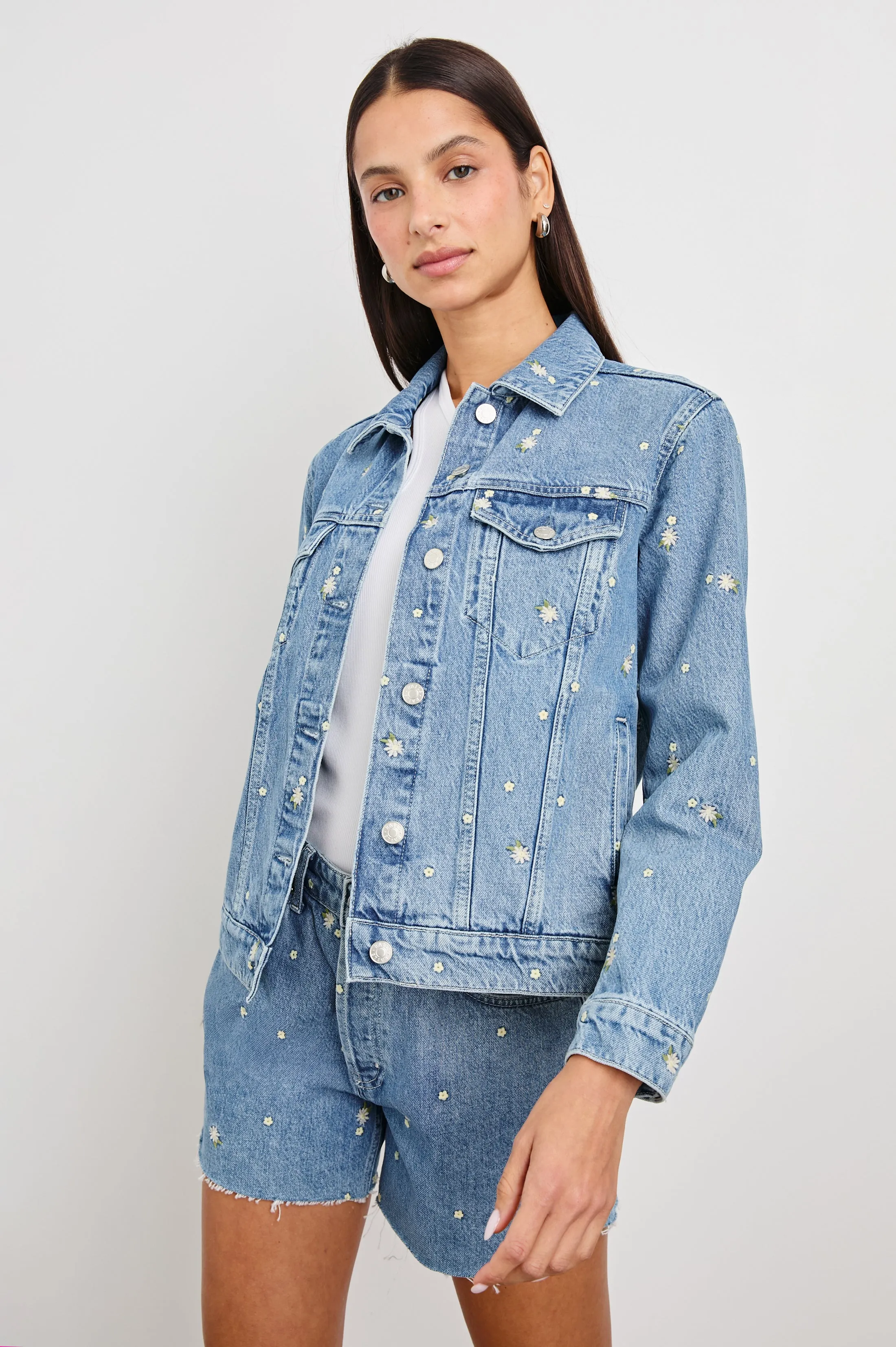 MULHOLLAND JACKET - INDIGO FLORAL