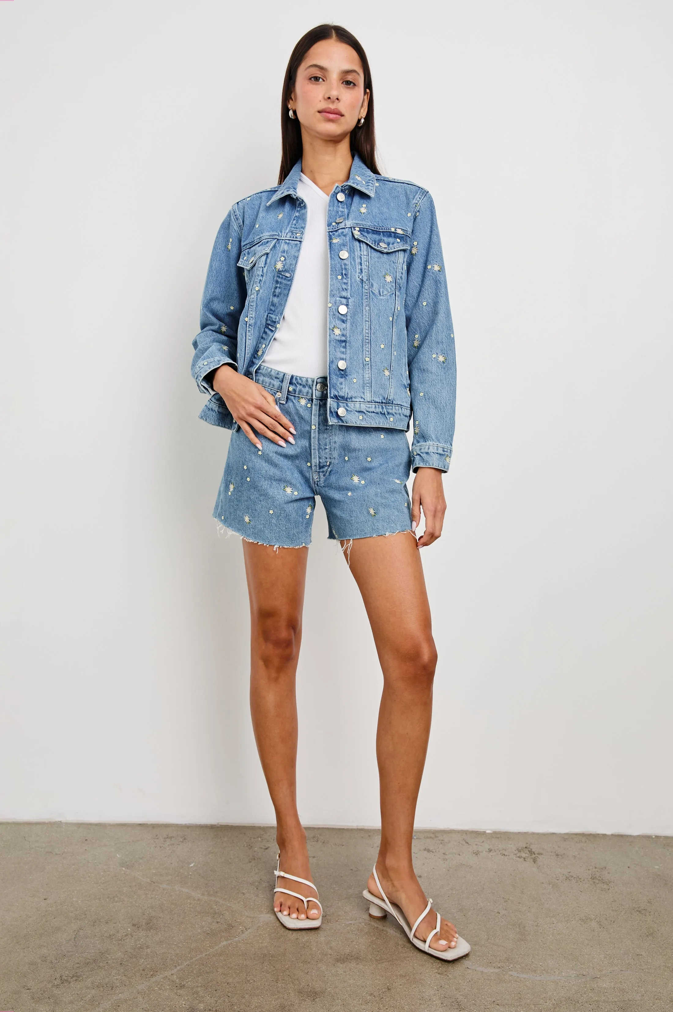 MULHOLLAND JACKET - INDIGO FLORAL