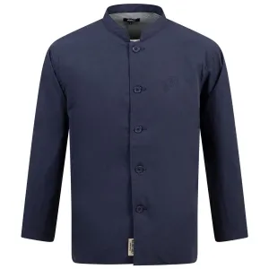 Nylon Band Collar Jacket Indigo - 2024