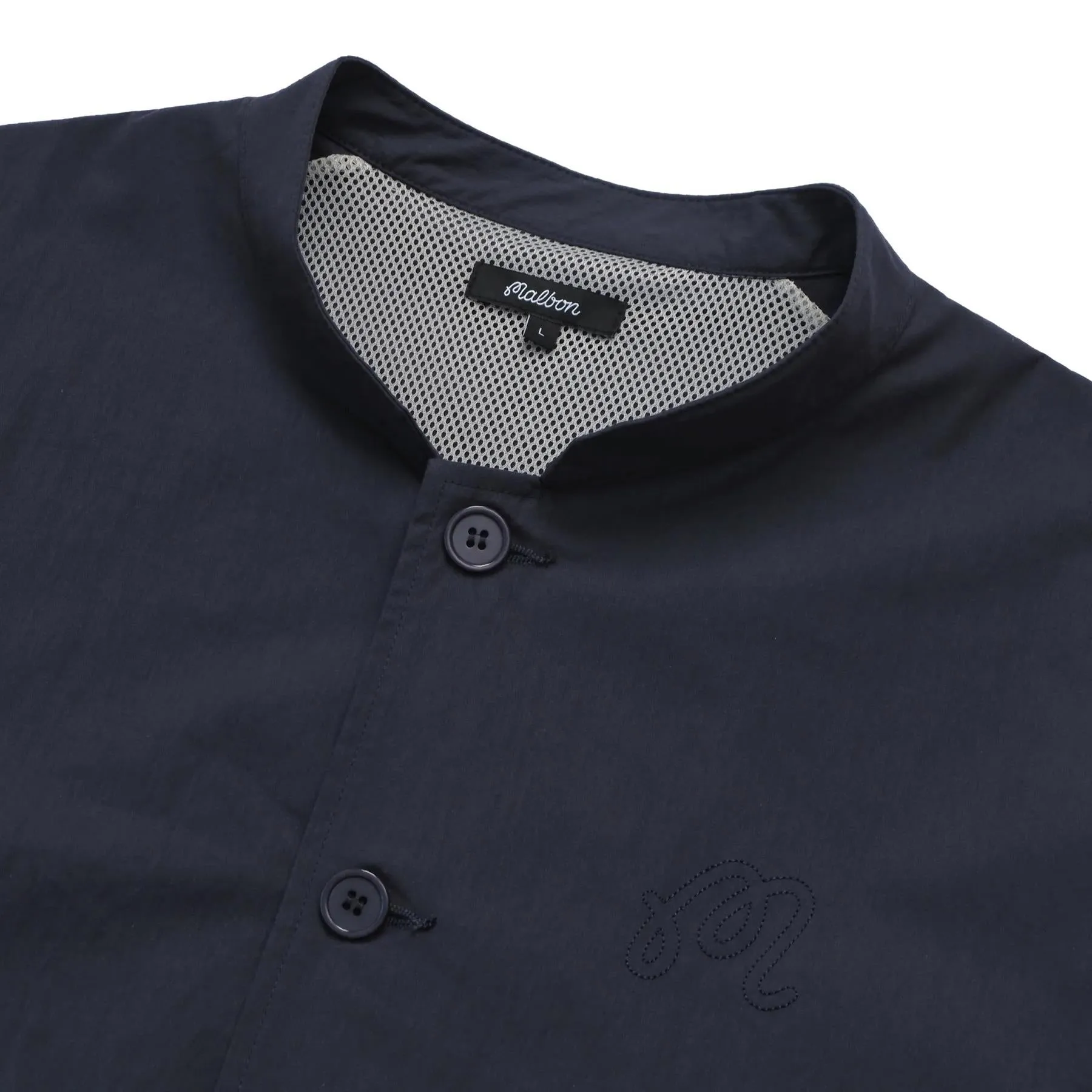 Nylon Band Collar Jacket Indigo - 2024