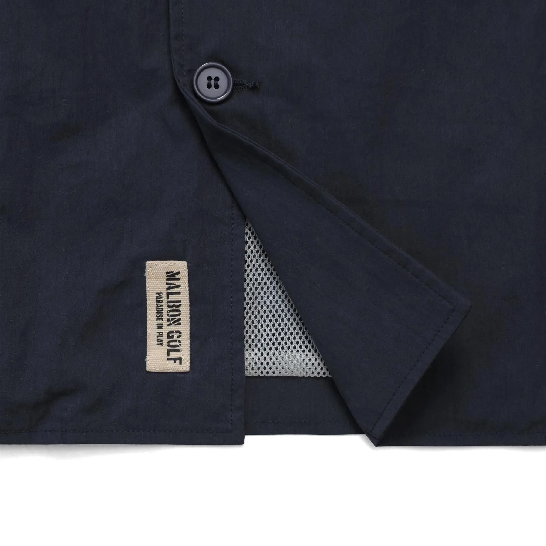 Nylon Band Collar Jacket Indigo - 2024