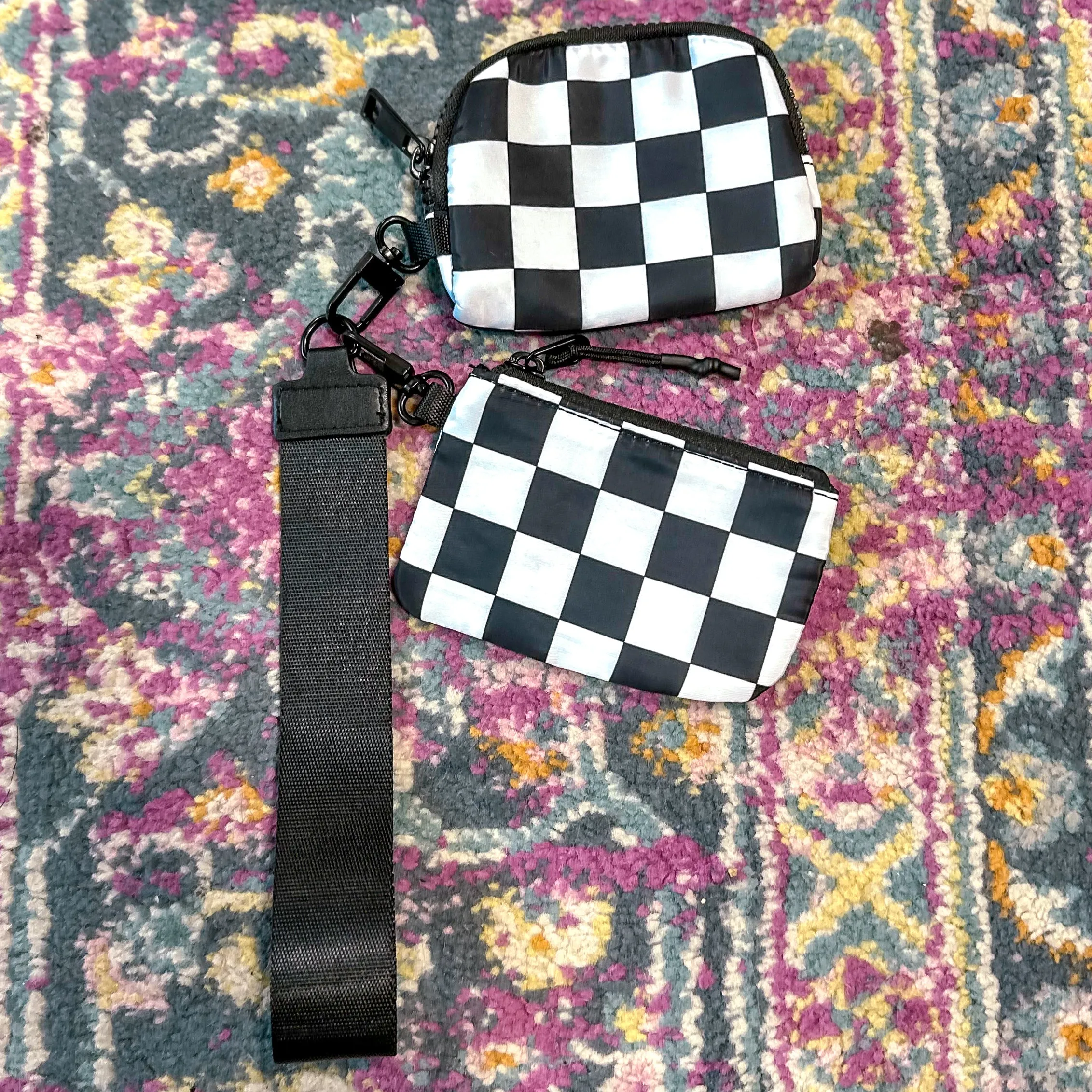 On My Way Out Keychain Wallet Duo