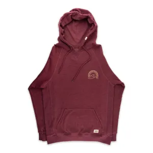 Pacific Creations "Tri Wave" Men's Hoodie- Burgundy