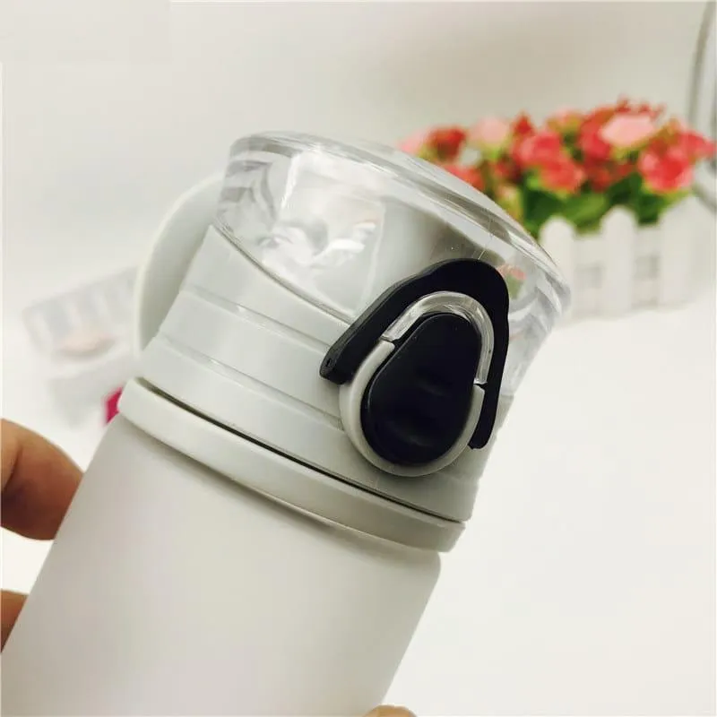 Portable Fitness Water Bottle with Superheroes Print