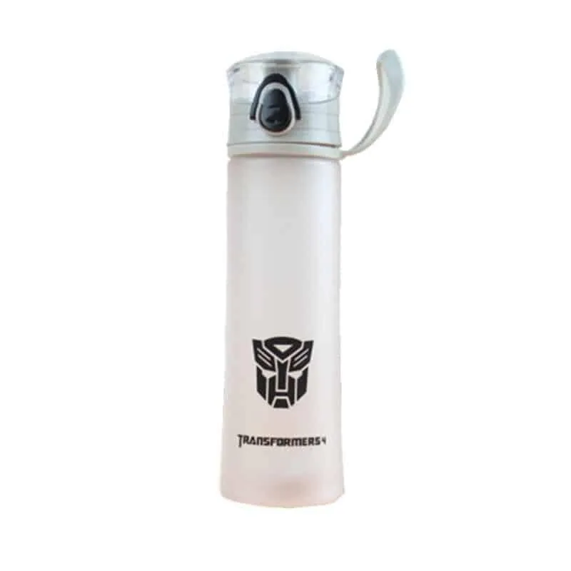 Portable Fitness Water Bottle with Superheroes Print