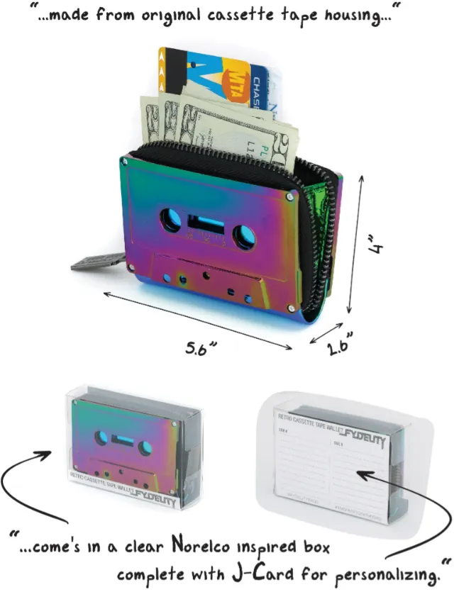 Retro Cassette Tape Wallet