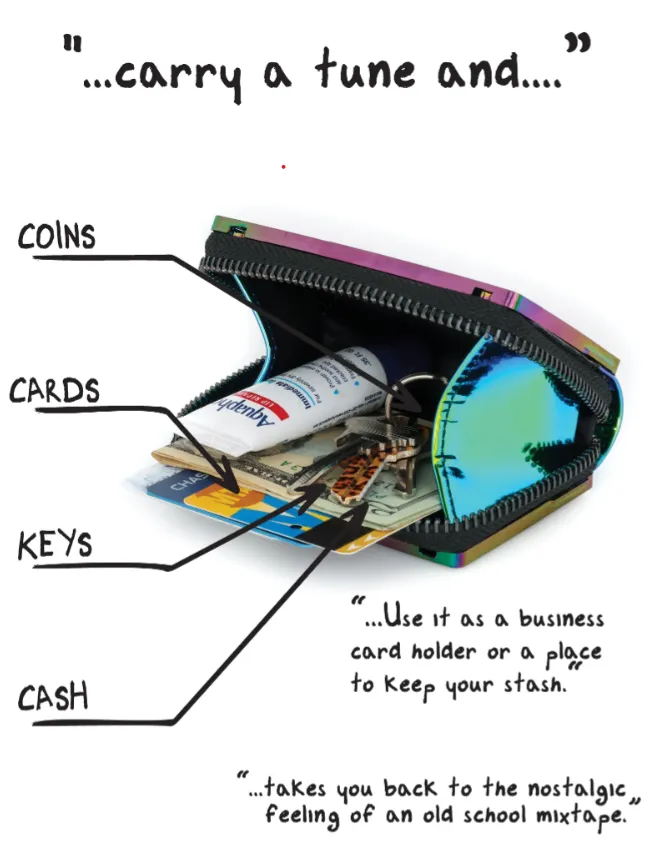 Retro Cassette Tape Wallet