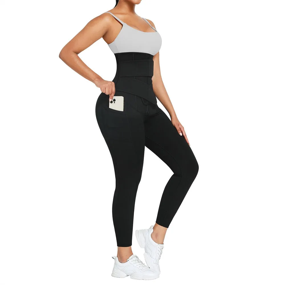 Sauna Double Band Compressing Shaper Leggings