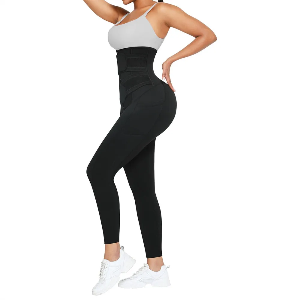 Sauna Double Band Compressing Shaper Leggings