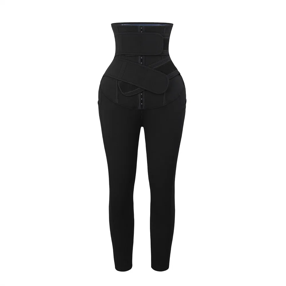 Sauna Double Band Compressing Shaper Leggings