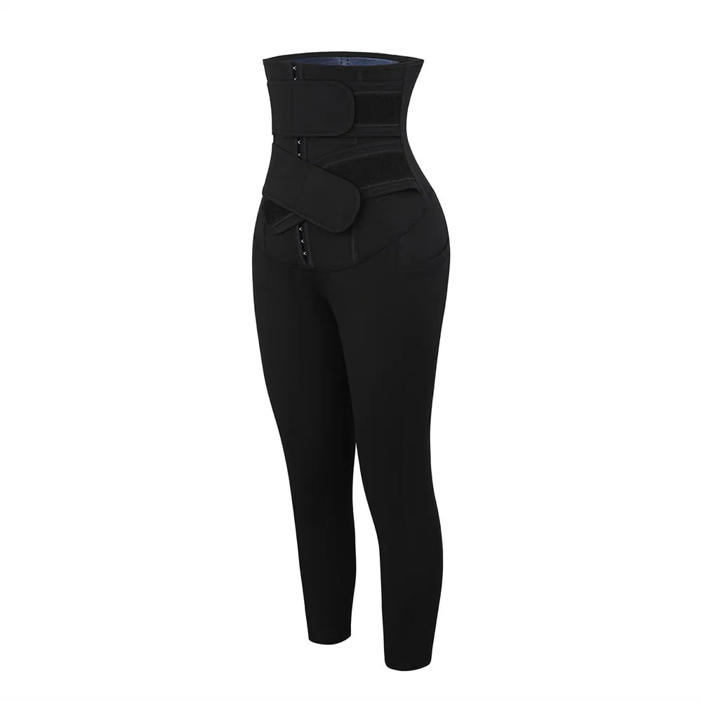 Sauna Double Band Compressing Shaper Leggings