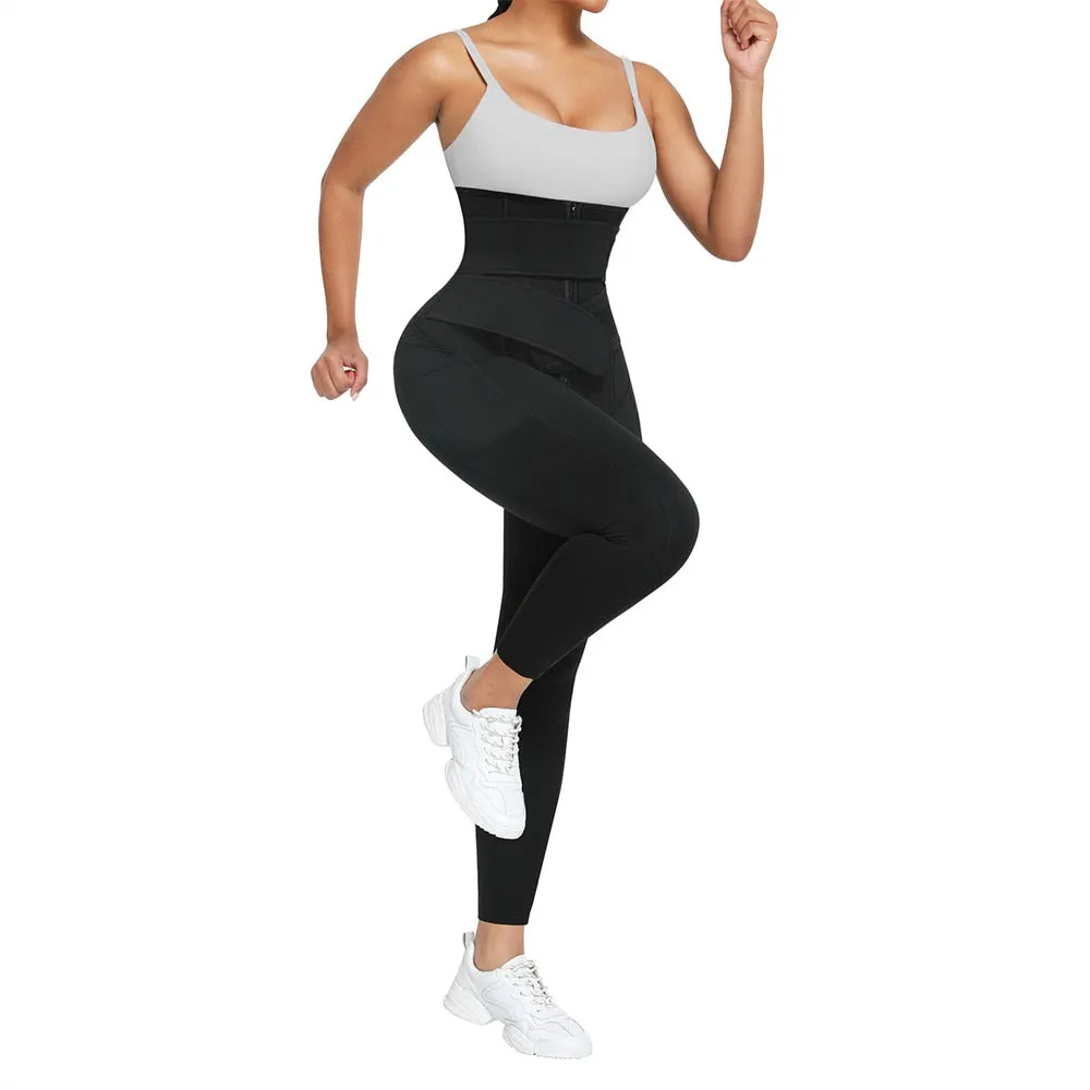 Sauna Double Band Compressing Shaper Leggings