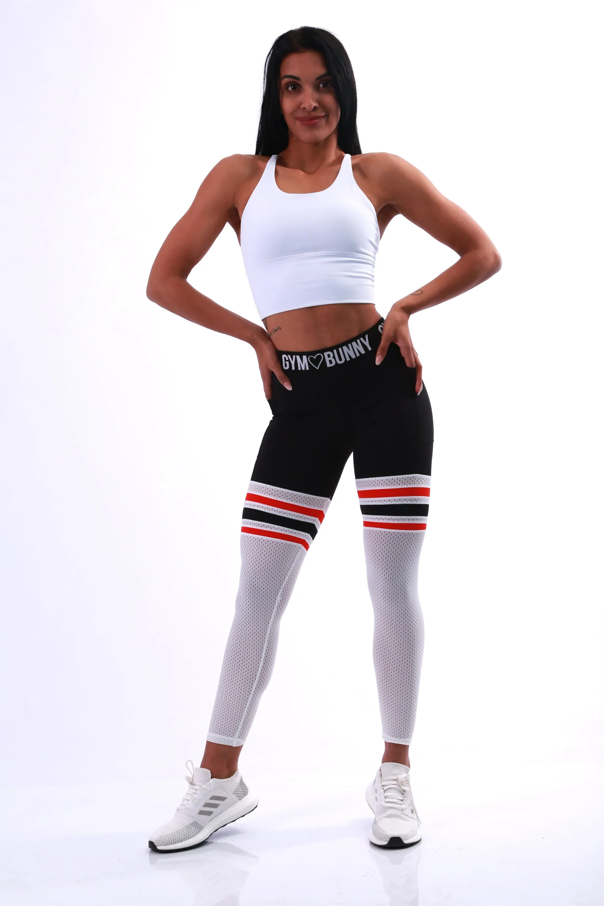 Shapewear Gym Bunny Thigh High leggings - black